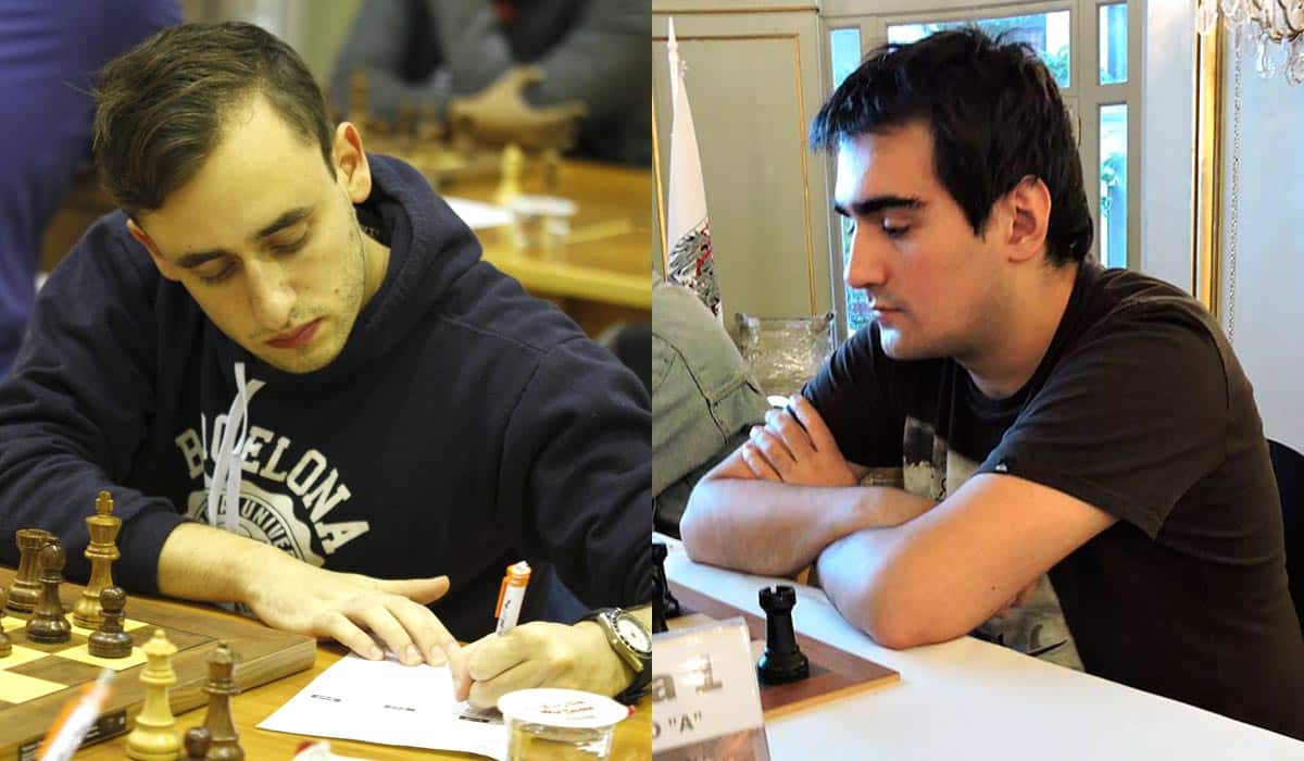 Leandro Krysa Federico Pérez Ponsa jugando ajedrez Leandro Krysa y Federico Pérez Ponsa jugando al ajedrez en campeonatos.